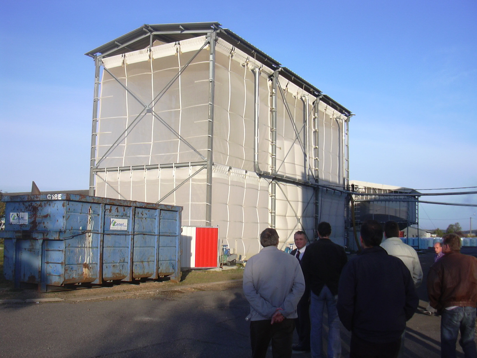 Polystrene factory visitors